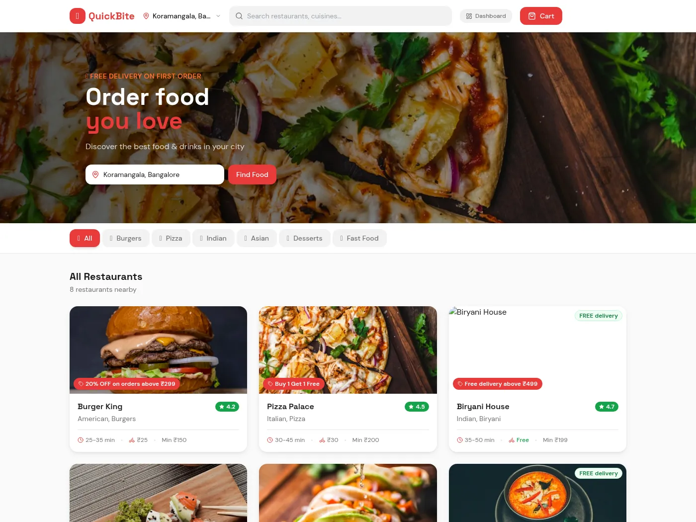 Quickbite Food Website